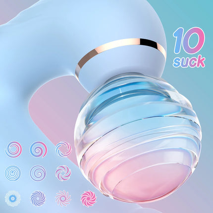 2 IN 1 Sucking Vacuum Stimulator Dildo Vibrator G Spot Clit Nipple Vaginal Massager Wearable Vibrator Adult Sex Toy for Women