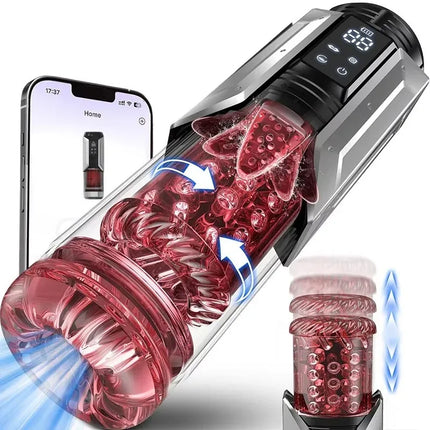 Automatic Sucking Licking Masturbator Cup Vagina Masturbation Blowjob Pocket Pussy Penis Pump Enlargers Sex Toys for Adult Men