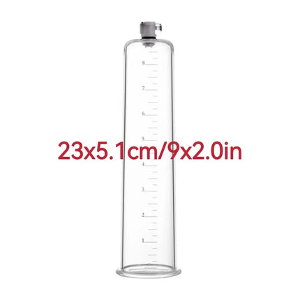 Acrylic Penis Pump Accessories Vacuum Penis Enlargement Device Masturbation Vacuum Pump Flange Pump Penis Cylinder Set Sex Toys