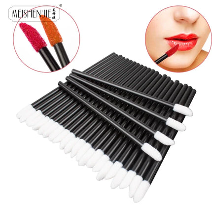 MEISHENJIE 50/500/1000pcs Lip Brushes Makeup Mascara Wands Lipstick Micro Brushes Applicators Cleaner for Eyelash Extension Tool