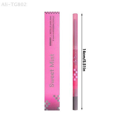 1Pc Nude Light Sweet Soft Matte Lip Liner Pencil Long-Lasting Fading Resistant Makeup Removable Lip Shaping Cosmetic Tool