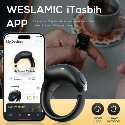 Muslim Gift Smart Electronic Counter 4 Digit Tasbeeh Tasbih Zikr Ring Digital  Counter Interchangeable Rings 18/20/22mm