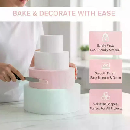 4/6/8/10 Inch Cake Foam Mould PS Foam Flower Decor Cake Dummy Practice Sugarcraft Model Lightweight DIY Decorations