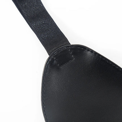 Black PU Leather Sex Eye Mask Cover Nose Large Area Sex Mask BDSM Accessoire Bdsm Bondage Restraints Sex Toys for Women Couples