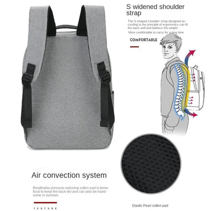 Trendy Men's Minimalist Backpack Versatile Backpack Large Capacity School Student Backpack Rucksack Computer Travel Bag Unisex