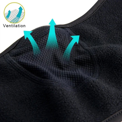 Fashion Winter Thermal Balaclava Full Face Mask Skiing Hat Bandana Hat Windproof Snowboard Scarves Women's Men Helmet Cap Black
