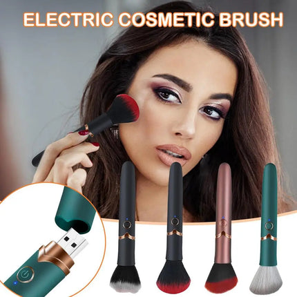 HOT Makeup Brush Electric Multi-Function Soft Fluffy Portable Foundation Brush Vibration Rechargeable Detail Makeup Tool