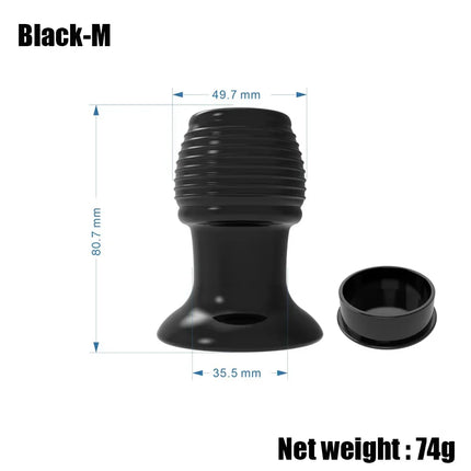 Transparent Hollow Anal Plug Threaded Silicone Butt Plug Enema Dilator Anal Cleaning Device Adult Sex Toy for Women Men Couples