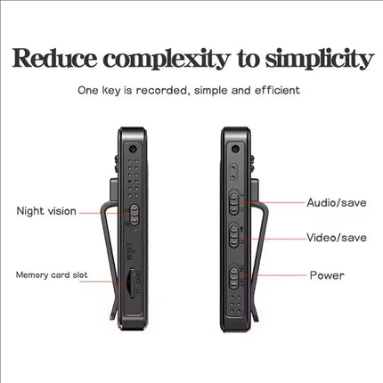 1080P HD Mini Camera Portable Small Digital Video Recorder Surveillance Camcorder Night Vision Video Police BodyCam Infrared