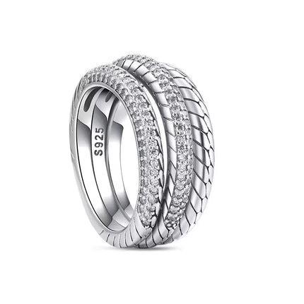 2025 New 925 Sterling Silver Shiny Classic Square Crown Heart-shaped Ring Exquisite Luxury Charm Jewelry Holiday Surprise Gifts