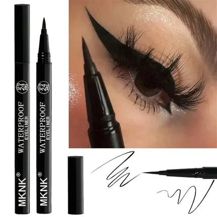 3Pcs Waterproof & Sweat-Proof Black Eyeliner Pencil - Long-LastingSmudge-Proof for Bold Eye Makeup, Easy Glide Formula for Perfe
