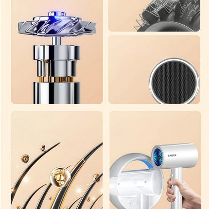 GMDQ Wall-mounted Hair Dryer 1800W Overheat Protection European Plug 220V Modern White/Black Design Suitable for Home/Office/Hot