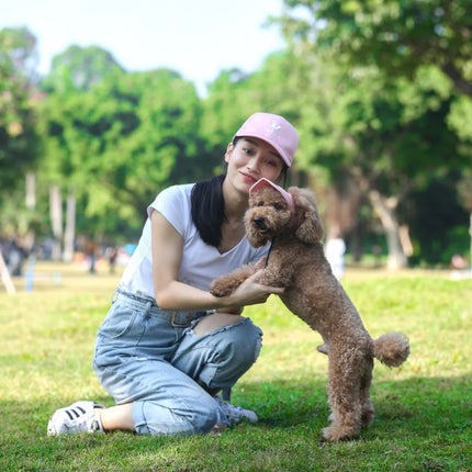 Adjustable Pet Dog Travel Cute Baseball Hat Sun Cap Visor Hat with Ear Holes Outdoor Sport Pet Supplies