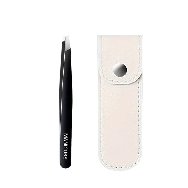 Precision Stainless Steel Eyebrow Tweezers Unscented Hair Removal & Grooming Tool, Durable Facial Care Accessory