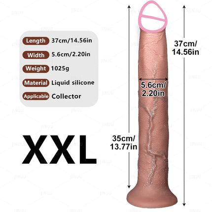 Realistic Long Dildo Anal Plug with Suction Cup Strap-on Penis Butt Plug Long Dick Sex Toys for Women men Phallus Anal Dilator