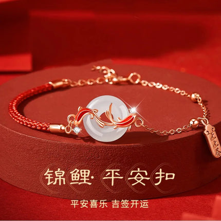 Fashion Simple Lucky Knot Red Rope Bracelets for Women Men Handmade String Adjustable Bracelet Friendship Amulet Jewelry Gift