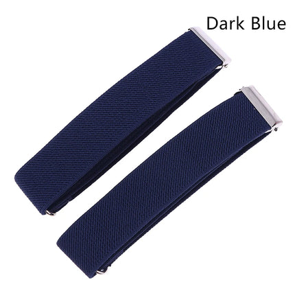 [O]  Anti-Slip Shirt Sleeve Garter Strap 1 Pair - Elastic Adjustable Armband Cuff Holder for Men Women Business