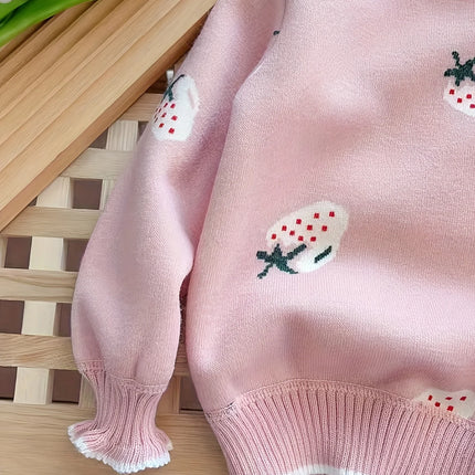 Girls' Knitwears, Velvet Thickeneded Knitwears, Kidsren's Bottoming Shirts, Girls' Fashionable Medium and Large Kidsren's Knitwears, Pullover Knitwears