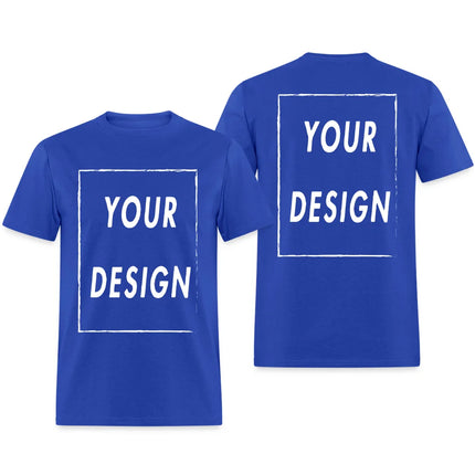 100% Cotton Custom T Shirt Make Your Design Logo Text EU Size for Men and Women Front Back Both Side Personalized Tshirt