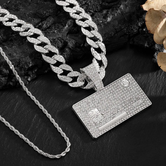 Hip Hop Fashion Accessories From Europe And America HIPHOP Dollar Shaped Pendant Necklace Hip-hop Men's Necklace Pendant