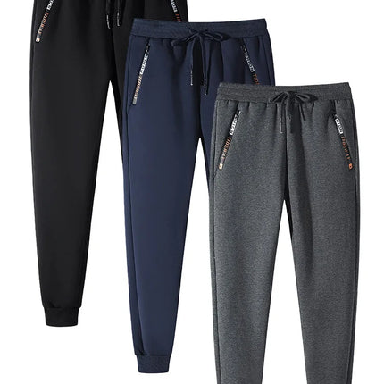 Winter Thick Warm Fleece Sweatpants Men Joggers Sportswear Casual Track Pants Plus Size 6XL 7XL 8XL