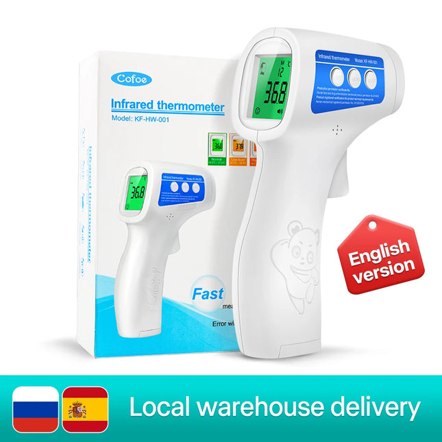 Cofoe 2-in-1 Digital Forehead and Ear Thermometer Non-Contact Medical Thermometer for Baby/Adult ±0.1℃ Precise Temperature Measurement