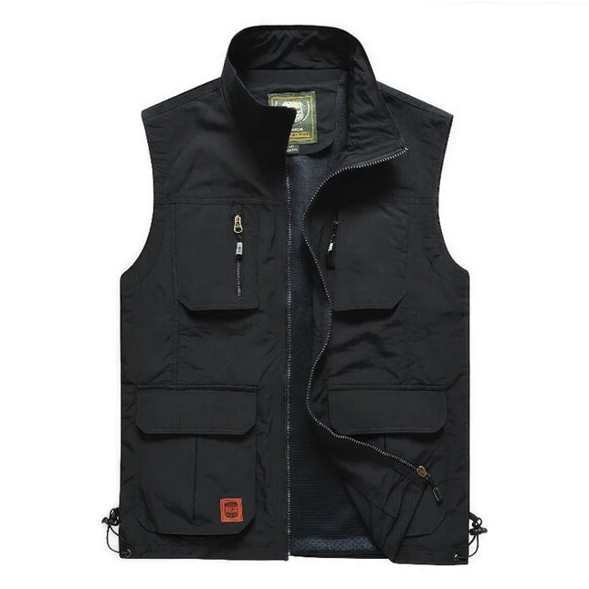 2026 New Quick Dry Thin Outdoor Casual Vest Men's Fishing Photography Multi-Pocket Lightweight Breathable Comfortable Vest Top