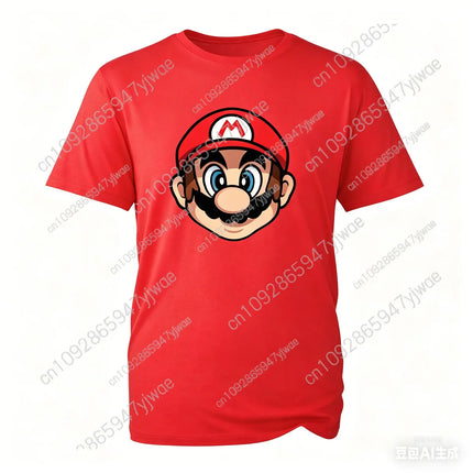 Mario Luigi Game Themed t-Shirt Retro Game Gift Top High-Quality Breathable Tee Cosplay Clothing Summer Men's women's T-shirts