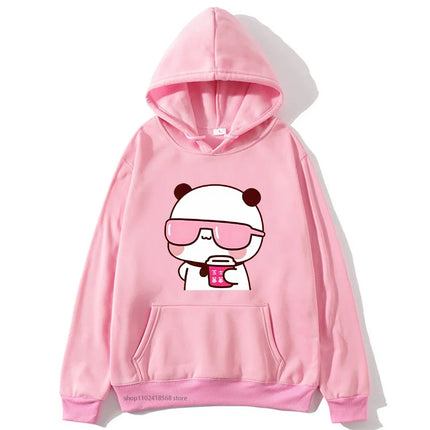 Couple Hoodies Bubu Dudu hoodie Sweatshirt Cartoon Kawaii Print Pullover Harajuku Men Women Sudaderas warm fleece hooded