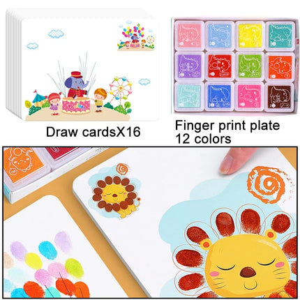 16/32pcs DIY Finger Painting Drawing Toys for Kid Creative Coloring Graffiti Doodle Montessori Educational Toy Kindergarten Gift