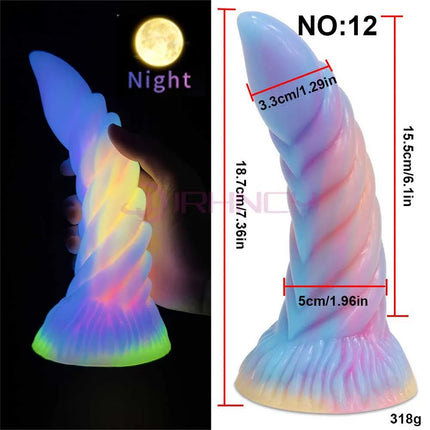 Anal Dildo Luminous Sex Toys for Women Dick Animal/Monsters Horse Dildos Silicone Soft Anal Plug Adult Sextoys Dragon Penis 18+