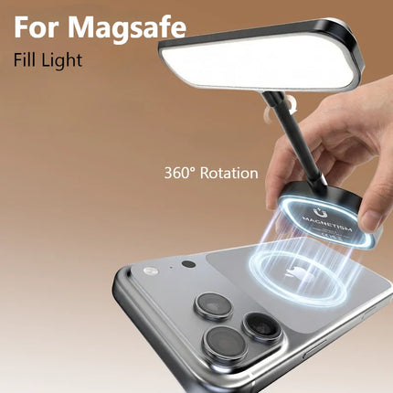 Adjustable 5-Level Color Temperature Magnetic Phone Flashes Selfie Fill Light for Magsafe iPhone 17~12 Vlog Reading Lights