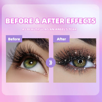 1 PC Diamond Mascara Shining Galaxy Sequins Sweat Proof Glitter Eyelashes Quick Dry Lasting Curling Thick Mascara Shimmer Makeup