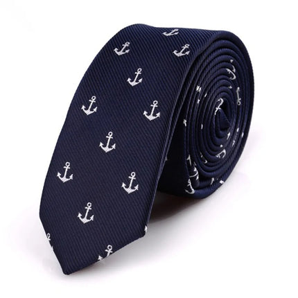 5cm Narrow Tie Fashionable Trend Tie Striped Polka Dot Flower Pattern Tie Student Personalized Accessory Casual Daily Matching