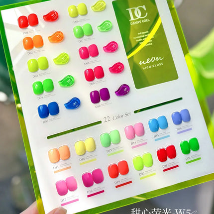 Fluorescent Color Gel Nail Polish Set Summer Neon Gel Semi Permanent Varnishes Nail Art Manicure Soak Off UV LED Gel Polish 15ml