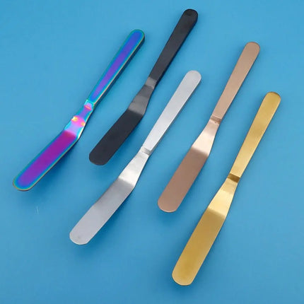 Kitchen Gadgets Stainless Steel Butter Scraper 8 Inch Comfortable Grip Cake Icing Spatula Rust-proof Jam Spreader Bread