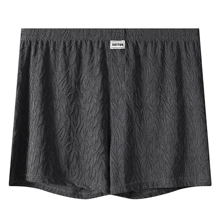 1/3PCS Casual Loose Jacquard Knit Men's Short Panties Cool Ice Silk Breathable Men Underwear Comfortable High Elastic Underpants