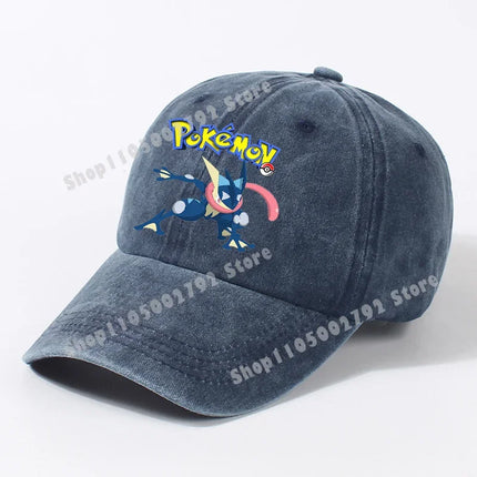 Pokemon Baseball Caps Pikachu Kawaii Anime Figures Sunshade Hats Summer Outdoor Parent-Child Sunhat Trendy Duck Tongue Cap Gift