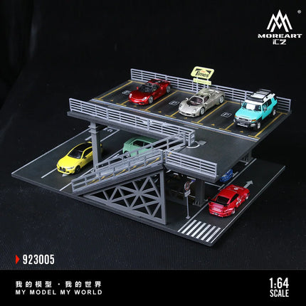 TimeMicro+MoreArt 1:64 Steel Frame Platform Stereoscopic Parking Space Scene Model