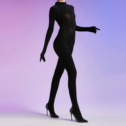 Plus Size One-piece Stockings 120D Velvet Five-finger Full Package Pantyhose Men and Women Sexy Seamless Tight Bodysuit