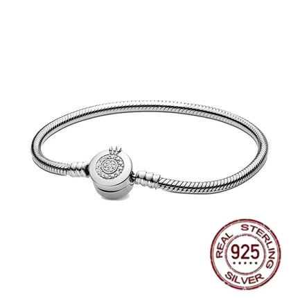 NEW 100% S925 pure silver Spider Man snake bone bracelet, suitable for original DlY bracelet, women's fashionable jewelry gift