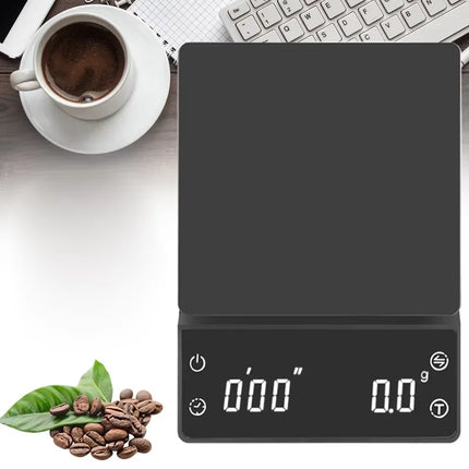 High-Precision Electronic Coffee Scale for Home Use 3KG/0.1G Touch-Sensitive Ideal for Bar Kitchen and Hand-Brewing Includ