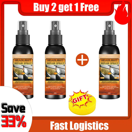 Universal Headlight Repair Kit - Remove Yellowing and Scratches, Restore Clarity - Car Headlight Lens Polishing