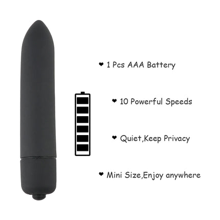 Women's Mini Dildo Vibrator 10 Frequency Bullet Female Sex Toy AAA Battery Powered Waterproof Egg Vibrating Adult Sex Toy 18+