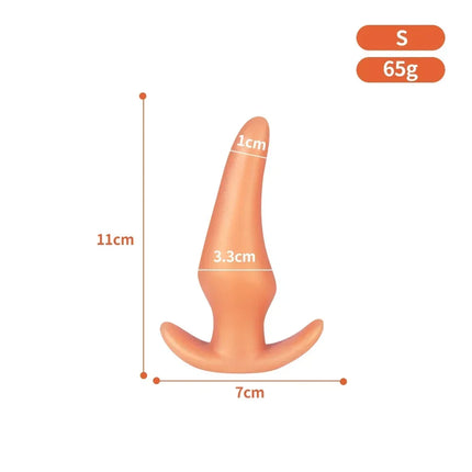 Wearable Anti Drop Soft Anal Plugs Liquid Silicone Huge Butt Plug Prostate Massage Anal Training Comfortable To Wear Butt Plug - DILDO