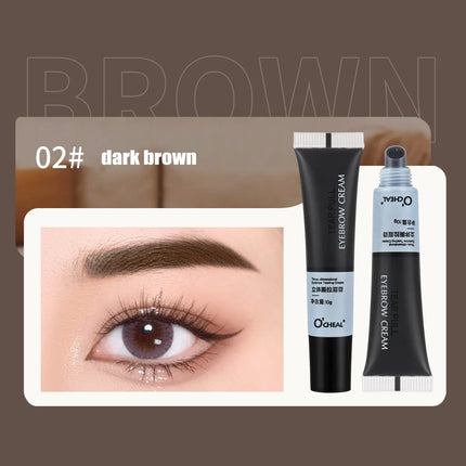 Peel Off Eye Makeup Permanent Eye Brow Tattoo Tint Long-lasting Waterproof Black Brown Dye Eyebrow Gel Cream Make Up Cosmetics