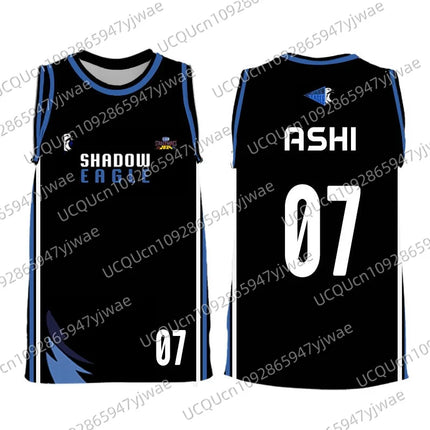 Shadow EAGLE JERSEY Gmmtv STARLYMPICS Men's Women's Sports Vest Black Player Basketball Game Jersey Children Tank Tops