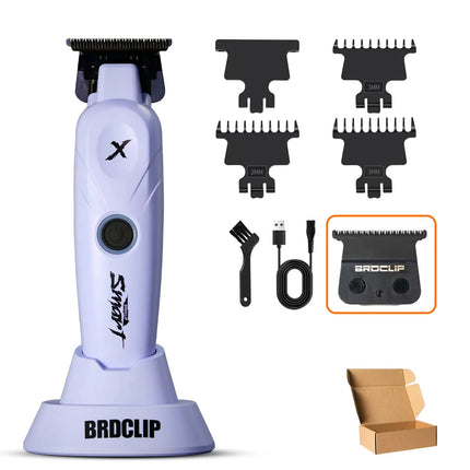 BRDCLIP X Series White FA1T 7700RPM Professional Electric Hair Trimmer Hair Clipper For Man Carving DLC Blade Barber Shop Tool
