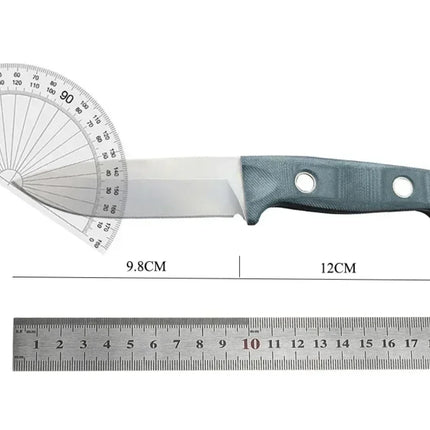 BM 162 Bushcrafter Fixed Knife S30V Blade G10 Handle Outdoor Camping Knife with Cowhide Sheath for gift