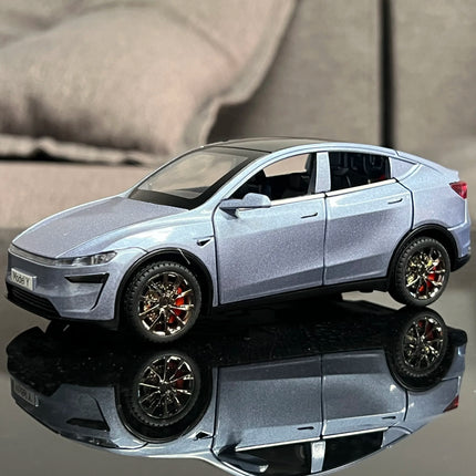 New 1:32 Model Y Electric SUV Alloy Metal Diecast Model Car Sound And Light Pull Back Children Toy Cars Birthday Present Friend